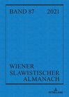 Buchcover Wiener Slawistischer Almanach Band 87/2021