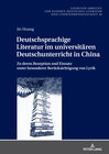 Buchcover Deutschsprachige Literatur im universitären Deutschunterricht in China