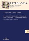 Buchcover Honigtrank des Origenes und Balsam des seligen Bernhards