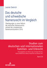 Buchcover Das deutsche und schwedische Namensrecht im Vergleich