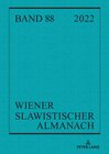 Buchcover Wiener Slawistischer Almanach Band 88/2022