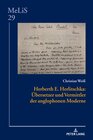 Buchcover Herberth E. Herlitschka: Übersetzer und Vermittler der anglophonen Moderne