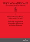 Buchcover Estudios lingüísticos e interdisciplinarios en Latinoamérica