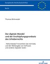 Buchcover Der digitale Wandel und der Erschöpfungsgrundsatz des Urheberrechts