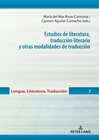 Buchcover Estudios de literatura, traducción literaria y otras modalidades de traducción
