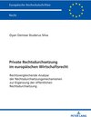 Buchcover Private Rechtsdurchsetzung im europäischen Wirtschaftsrecht
