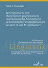 Textlinguistische und phonematisch-graphematische Untersuchung der Achtvermerke im Schweidnitzer Proskriptionsbuch aus d width=