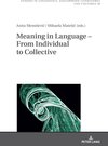 Buchcover Meaning in Language – From Individual to Collective