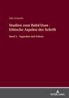 Buchcover Studien zum Bahā’ītum - Ethische Aspekte der Schrift
