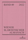 Buchcover Wiener Slawistischer Almanach Band 89/2022