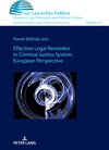 Buchcover Effective Legal Remedies in Criminal Justice System. European Perspective