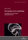Buchcover The Quality of Live Subtitling: