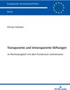 Buchcover Transparente und intransparente Stiftungen