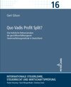 Buchcover Quo Vadis Profit Split?