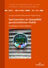 Buchcover Sportsprachen als Spiegelbild gesellschaftlicher Vielfalt