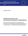 Buchcover Familienunternehmen und unternehmensverbundene Familienstiftung