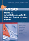 Buchcover WISO Hartz IV /Arbeitslosengeld II - Worauf Sie Anspruch haben
