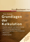 Buchcover Grundlagen der Kalkulation