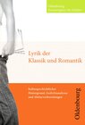 Buchcover Oldenbourg Textnavigator für Schüler / Lyrik der Klassik und Romantik