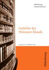Buchcover Oldenbourg Interpretationen / Gedichte der Weimarer Klassik