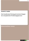 Buchcover Der Lissabonner Vertrag als weitere Etappe im europäischen Verfassungsprozess