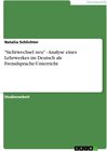 Buchcover "Sichtwechsel neu" - Analyse eines Lehrwerkes im Deutsch als Fremdsprache-Unterricht