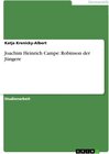 Buchcover Joachim Heinrich Campe: Robinson der Jüngere