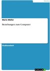 Buchcover Beziehungen zum Computer