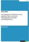 Buchcover Das Konzept der 'Para-Person' in der gespielten Fiktion und seine Übertragbarkeit auf andere Darstellungsformen