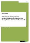 Buchcover Verbesserung der allgemeinen Ausdauerfähigkeit durch spielerische Übungsformen - Ein Unterrichtsentwurf. Steffen Knäbe