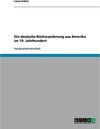Buchcover Die deutsche Rückwanderung aus Amerika im 19. Jahrhundert. Laura Dahm