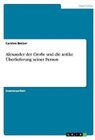 Buchcover Alexander der Große und die antike Überlieferung seiner Person. Carsten Becker