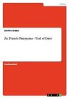 Buchcover Zu: Francis Fukuyama - 'End of Days'. Steffen Knäbe