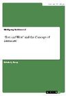 Buchcover East and West and the Concept of Literature. Wolfgang Ruttkowski