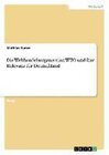 Buchcover Die Welthandelsorganisation WTO und ihre Relevanz für Deutschland. Mathias Kunze