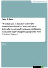 Buchcover Winihilf des 3. Reiches oder Die nationalsozialistische Mutter Gottes - Kritische Auseinandersetzung mit Brigitte Hamanns fragwürdiger Hagiographie von Winifred Wagner