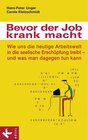 Buchcover Bevor der Job krank macht