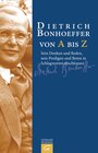 Buchcover Dietrich Bonhoeffer von A bis Z