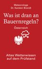 Buchcover Was ist dran an Bauernregeln - Österreich