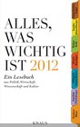 Buchcover Alles, was wichtig ist 2012