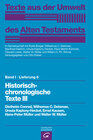 Buchcover Historisch-chronologische Texte III