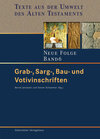 Buchcover Grab-, Sarg-, Bau- und Votivinschriften
