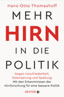 Buchcover Mehr Hirn in die Politik
