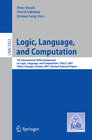 Buchcover Logic, Language, and Computation