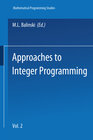 Buchcover Approaches to Integer Programming