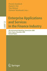 Buchcover Enterprise Applications and Services in the Finance Industry