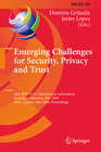 Buchcover Emerging Challenges for Security, Privacy and Trust
