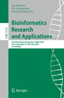 Buchcover Bioinformatics Research and Applications