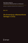 Buchcover Die Anwendung völkerrechtlicher Verträge in China