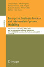 Buchcover Enterprise, Business-Process and Information Systems Modeling